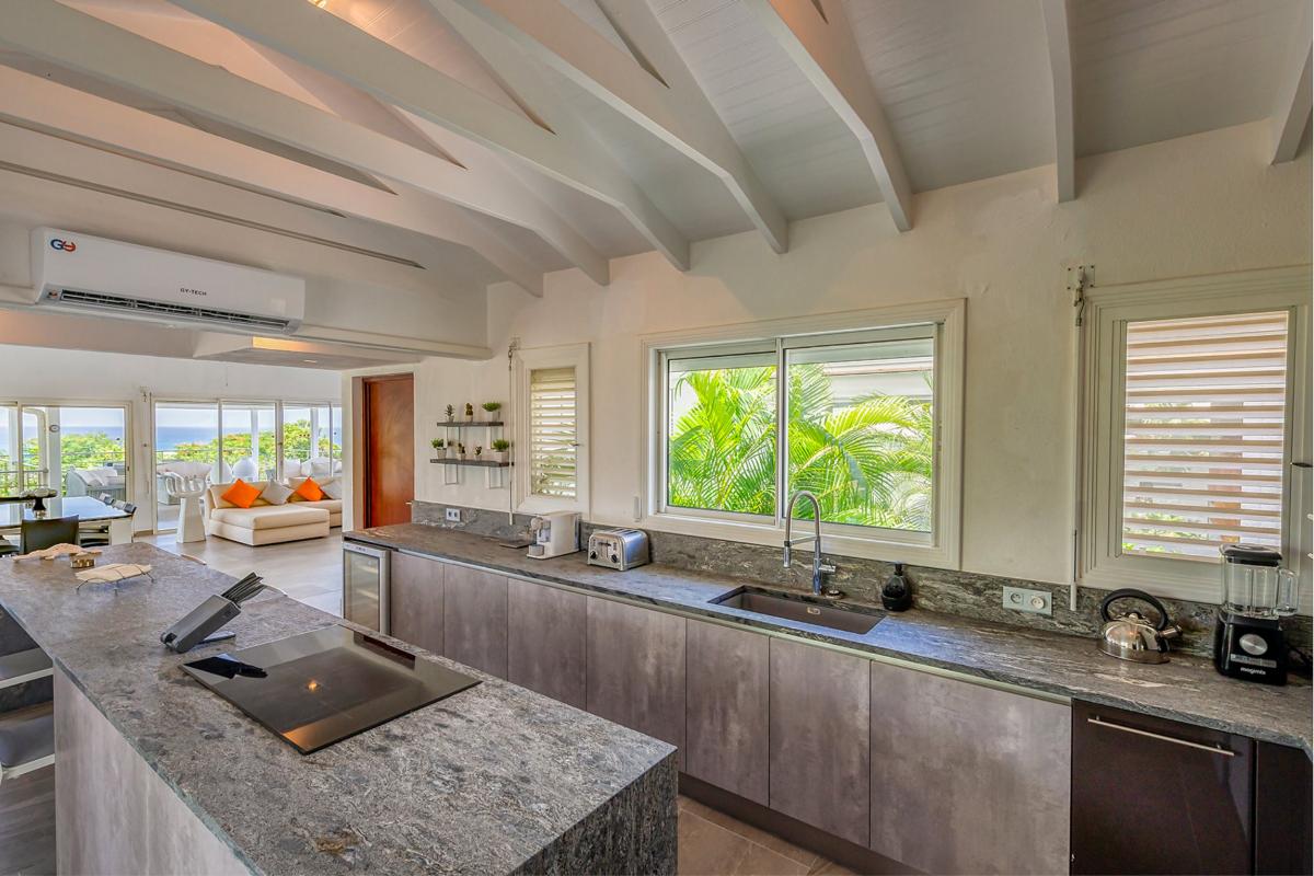 Luxury Villa Rental St Martin - Kitchen